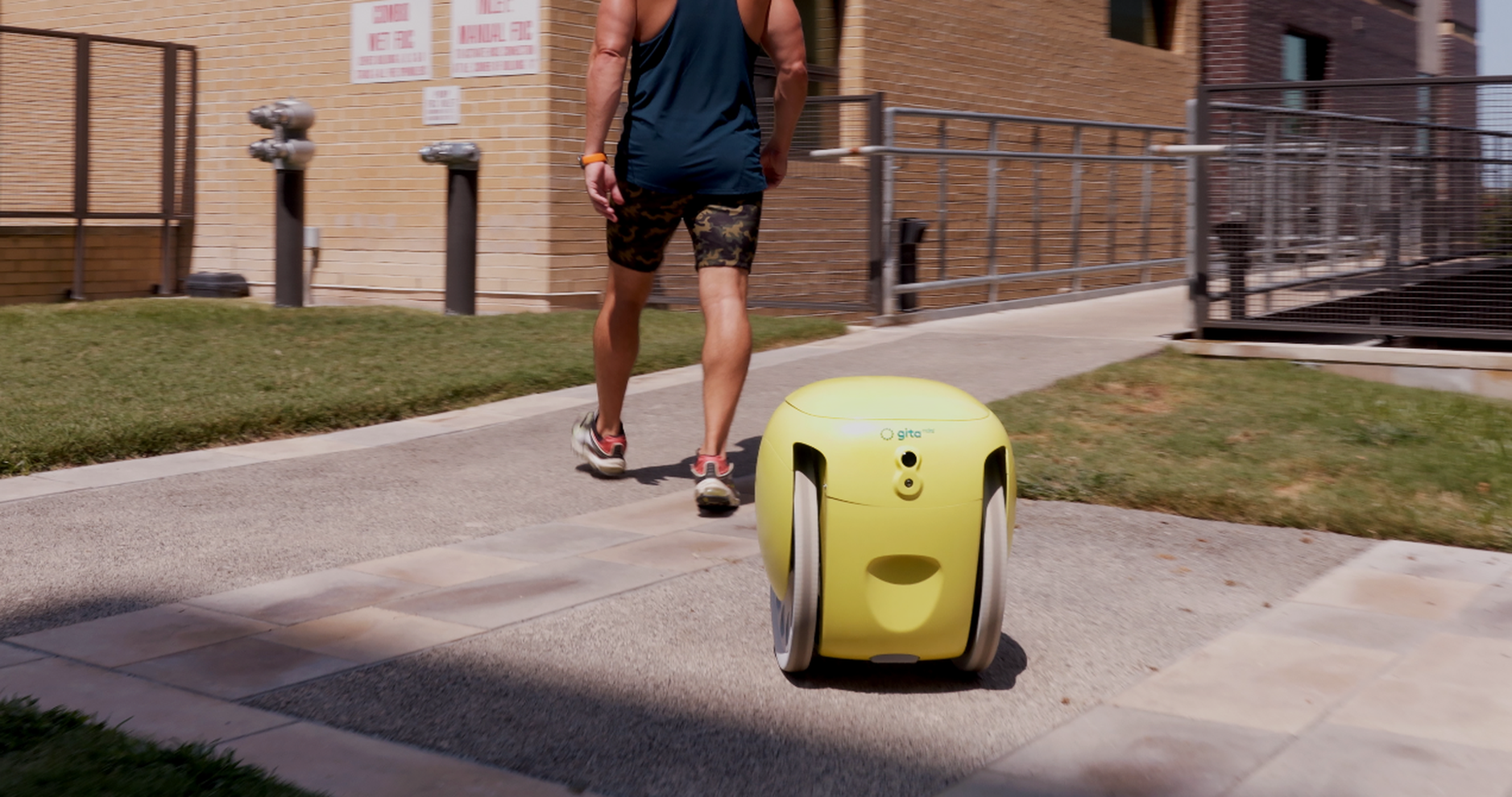 Robot cargo-carrying application